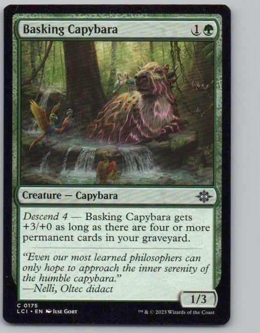 Basking Capybara 175 0 Creature Card - The Lost Caverns of Ixalan