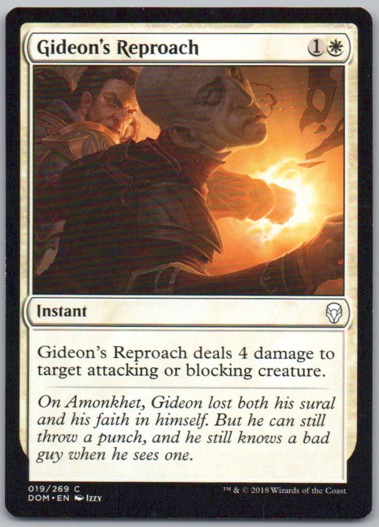 Gideon's Reproach 19 Normal Instant Card - Dominaria