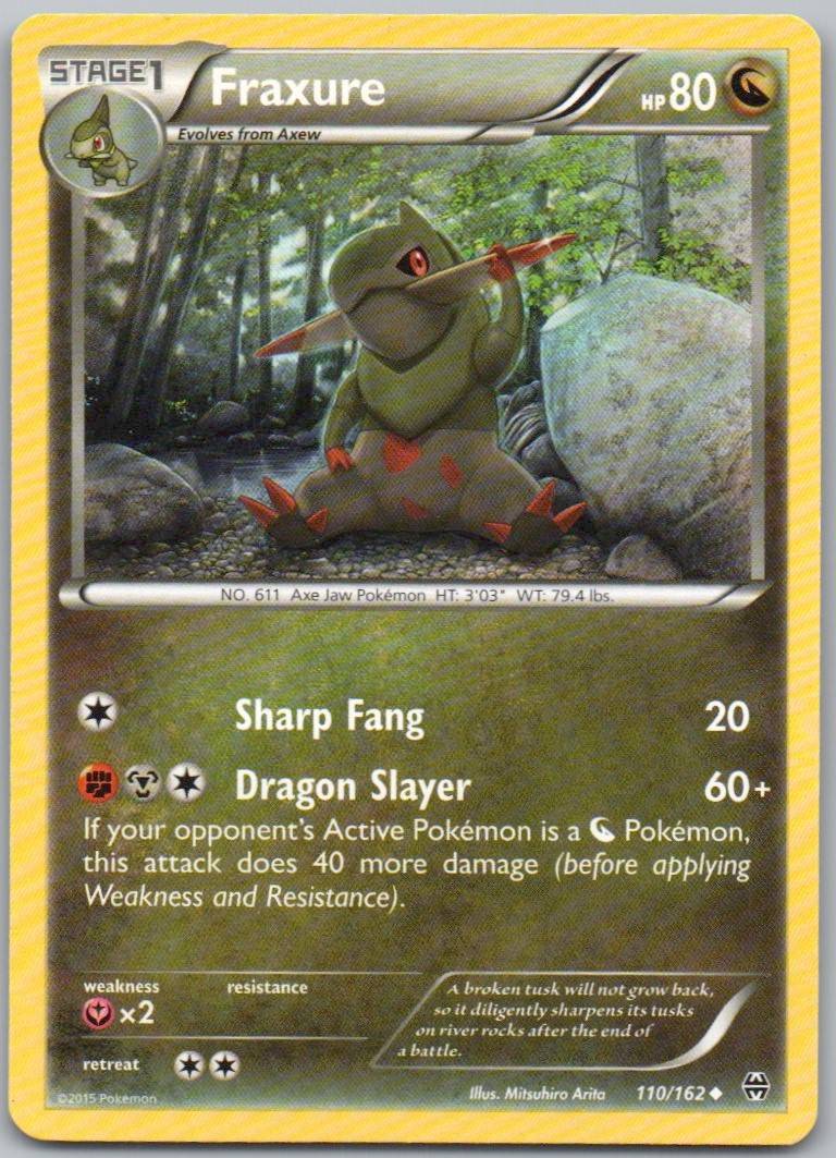 Fraxure 110 Normal Dragon Card - BREAKthrough