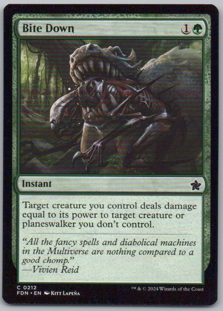 Bite Down 212 Normal Instant Card - Foundations