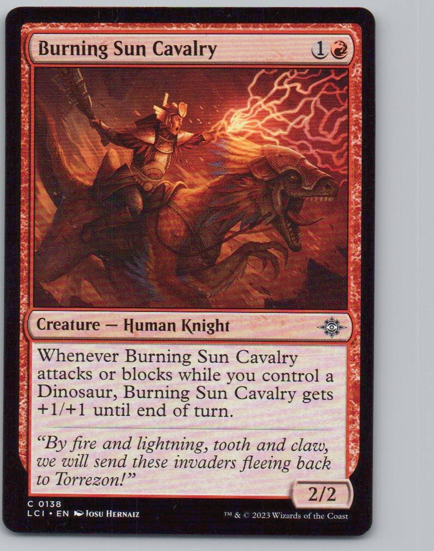 Burning Sun Cavalry 138 0 Creature Card - The Lost Caverns of Ixalan