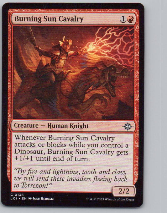 Burning Sun Cavalry 138 0 Creature Card - The Lost Caverns of Ixalan