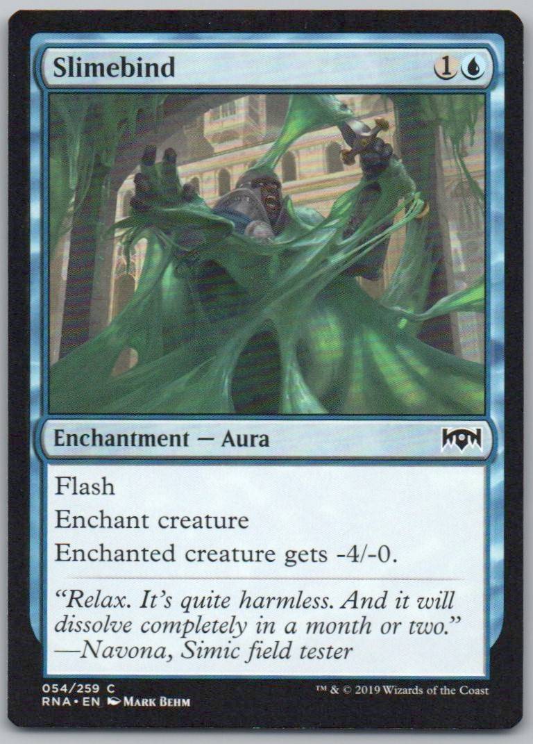 Slimebind 54 Normal Enchantment Card - Ravnica Allegiance