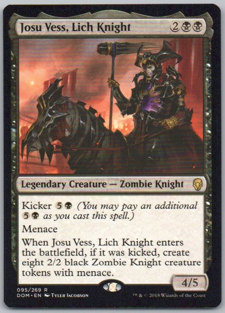 Josu Vess, Lich Knight 95 Normal Legendary Card - Dominaria