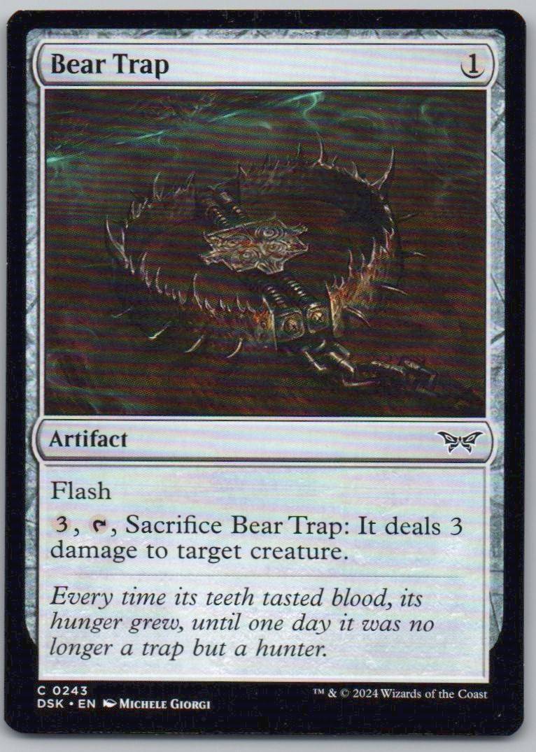 Bear Trap 243 Normal Artifact Card - Duskmourn: House of Horror