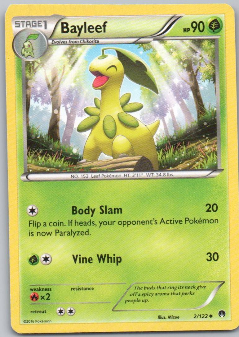 Bayleef 002 Normal Grass Card - BREAKpoint