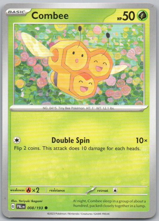 Combee 008 Normal Grass Card - Paldea Evolved