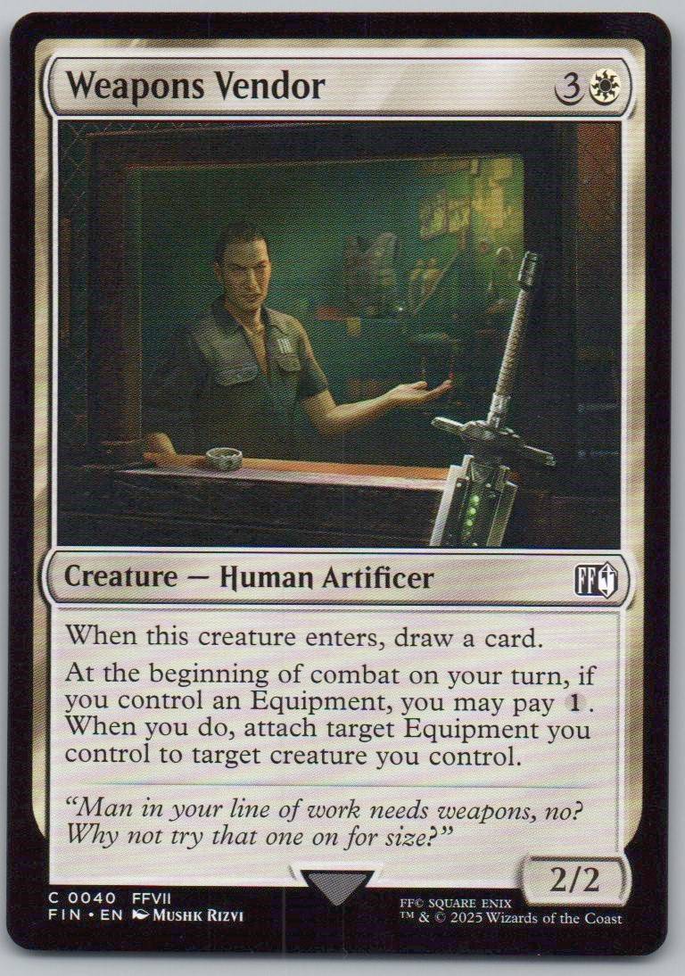 Weapons Vendor 40 Normal Creature Card - FINAL FANTASY