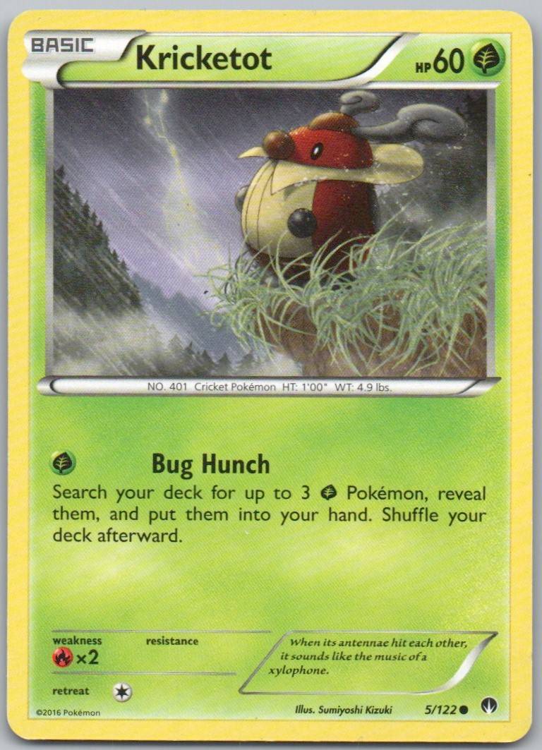 Kricketot 005 Normal Grass Card - BREAKpoint