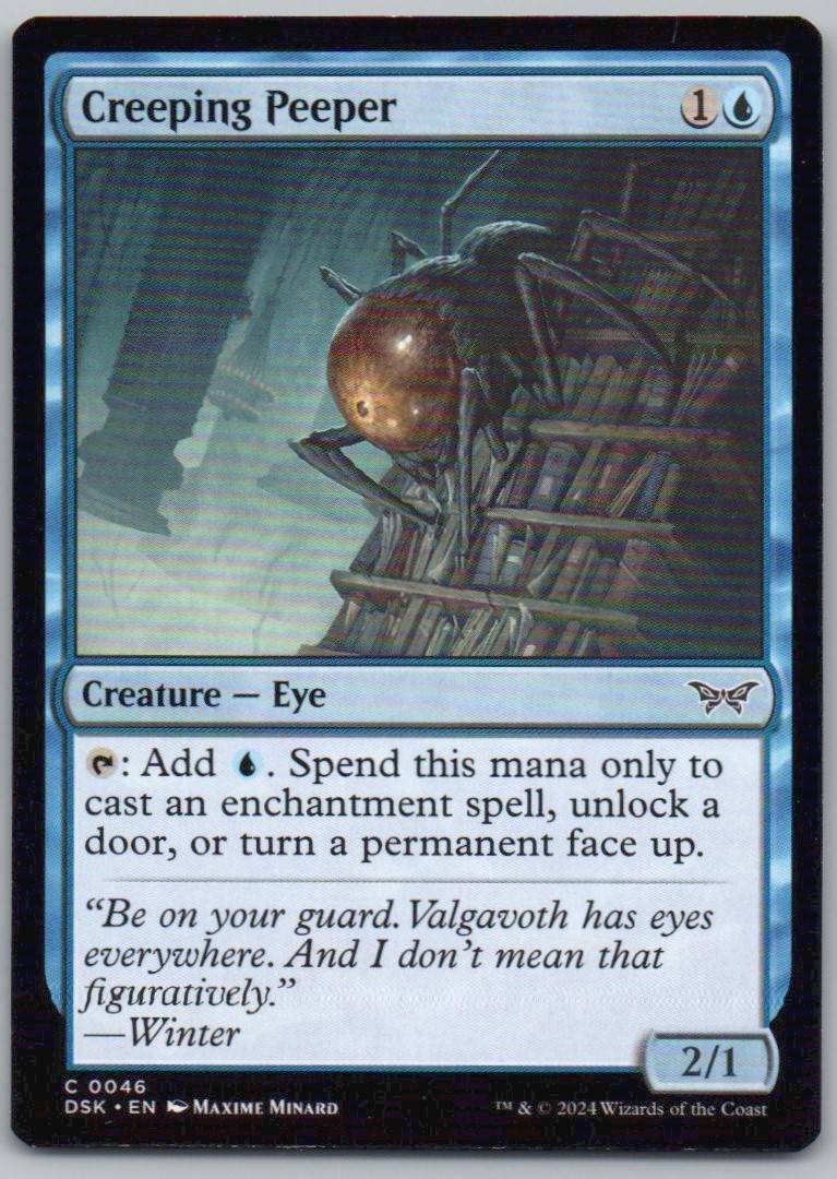 Creeping Peeper 46 Normal Creature Card - Duskmourn: House of Horror