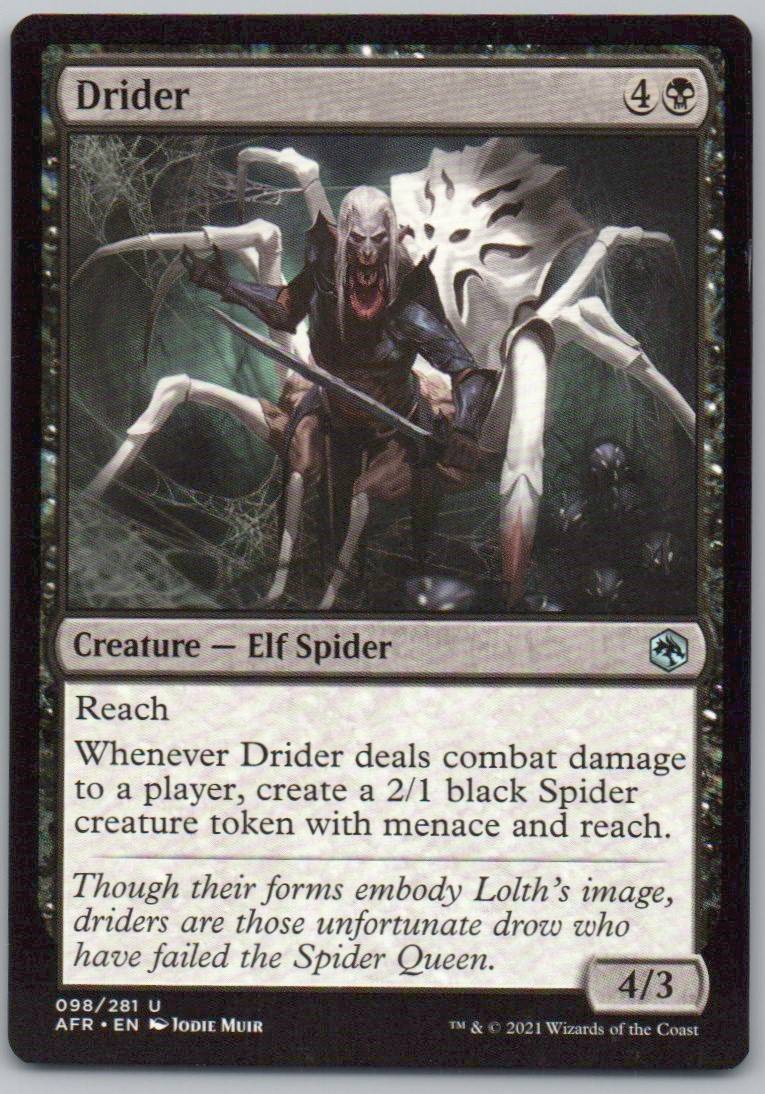 Drider 98 Normal Creature Card - Adventures in the Forgotten Realms