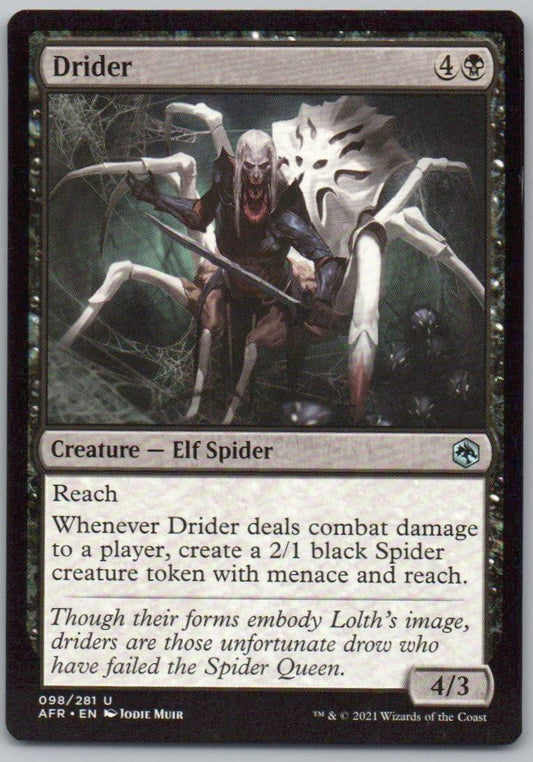Drider 98 Normal Creature Card - Adventures in the Forgotten Realms