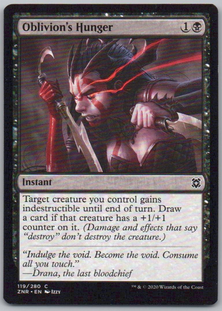Oblivion's Hunger 119 Normal Instant Card - Zendikar Rising