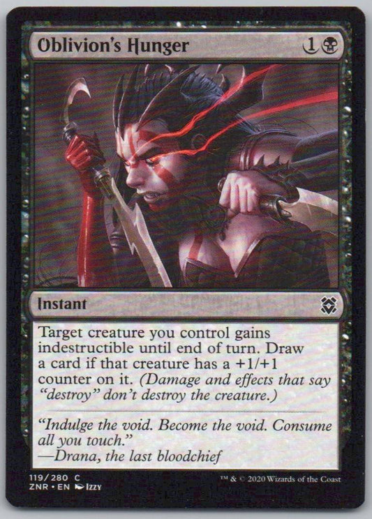 Oblivion's Hunger 119 Normal Instant Card - Zendikar Rising