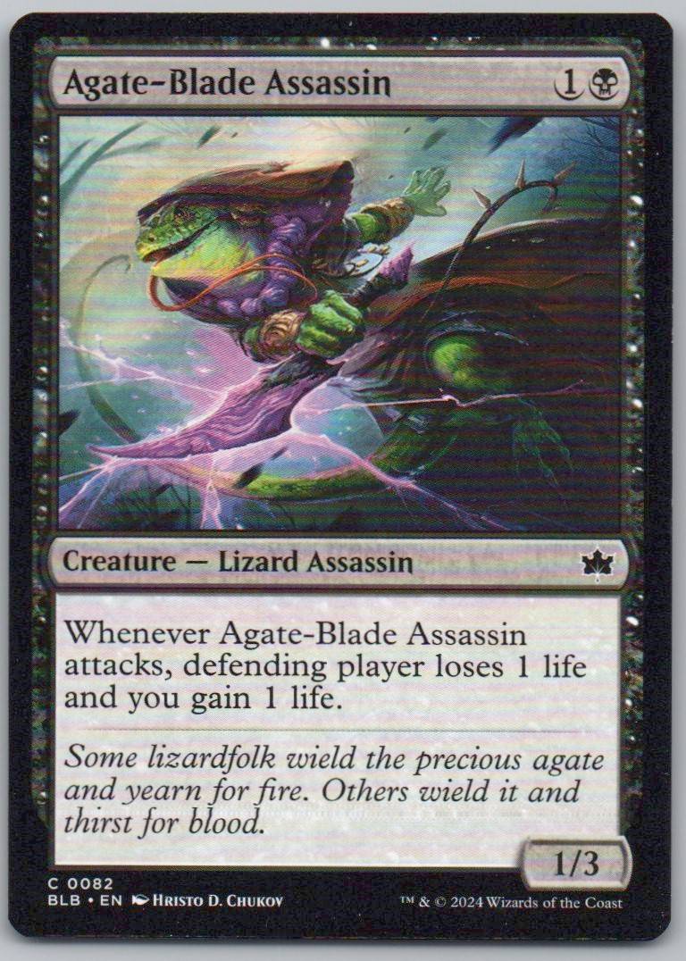 Agate-Blade Assassin 82 Normal Creature Card - Bloomburrow