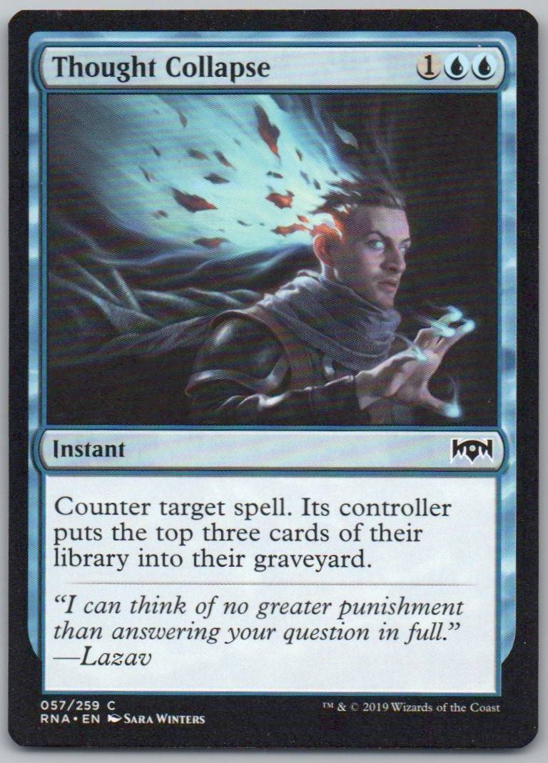 Thought Collapse 57 Normal Instant Card - Ravnica Allegiance