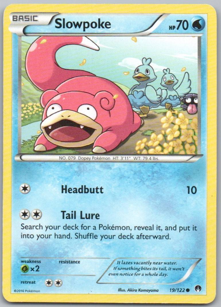 Slowpoke 019 Normal Water Card - BREAKpoint
