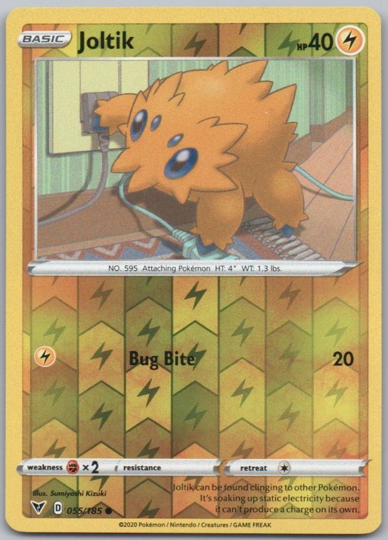 Joltik 055 Reverse Holo Lightning Card - Vivid Voltage