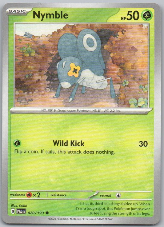 Nymble 020 Normal Grass Card - Paldea Evolved