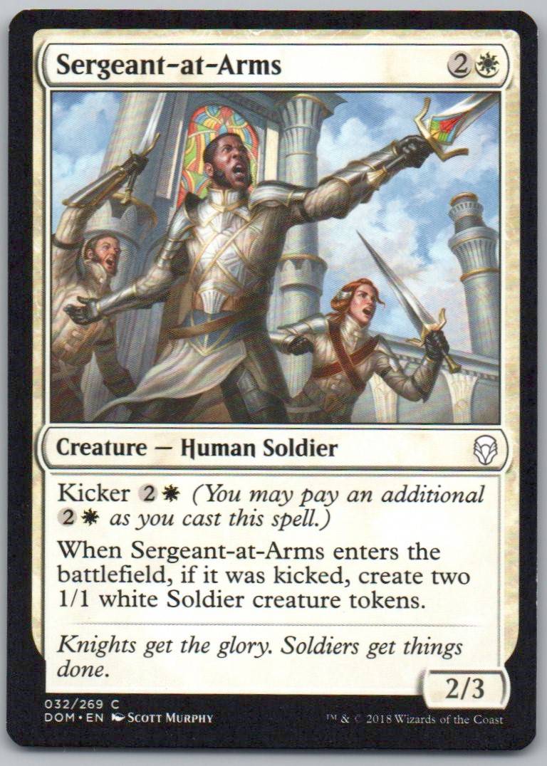 Sergeant-at-Arms 32 Normal Creature Card - Dominaria