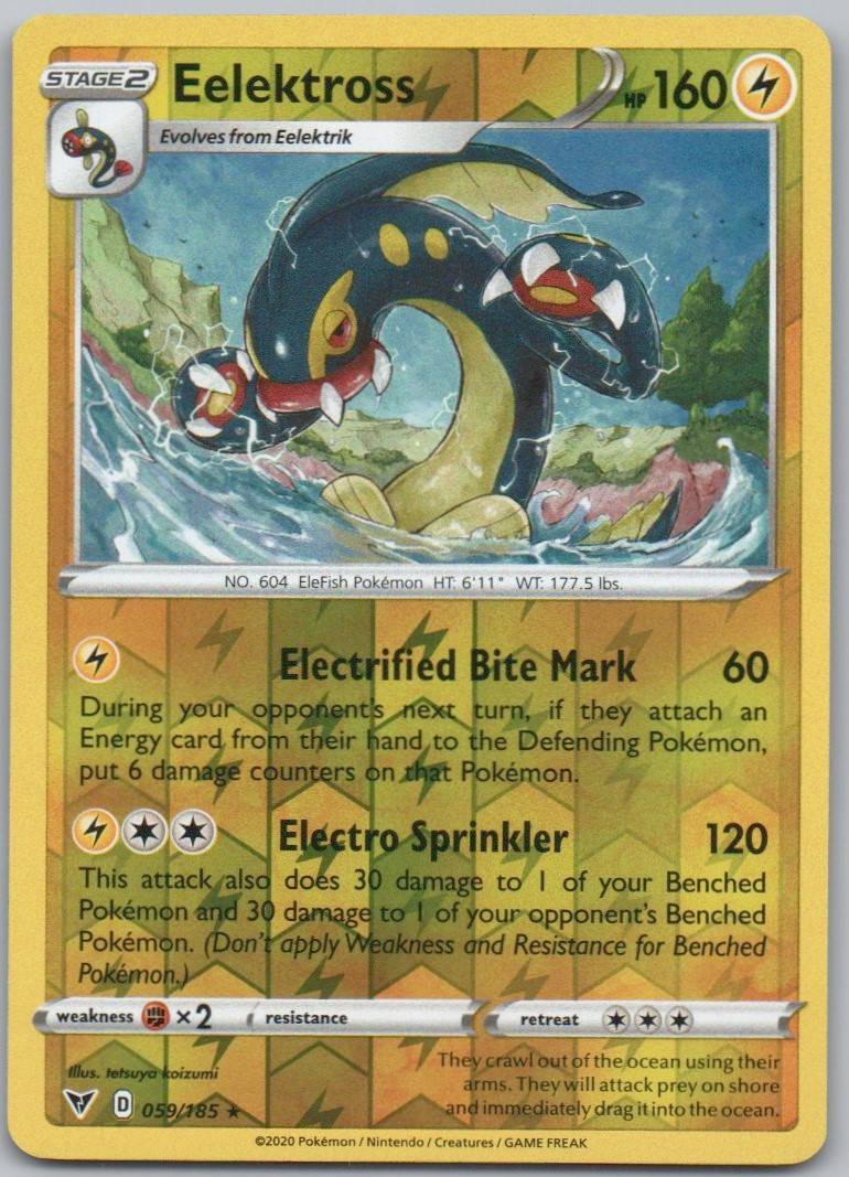 Eelektross 059 Reverse Holo Lightning Card - Vivid Voltage
