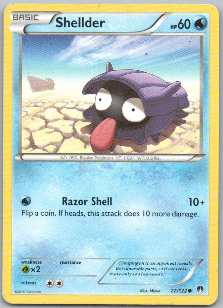 Shellder 022 Normal Water Card - BREAKpoint