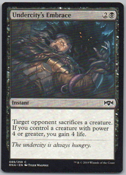 Undercity's Embrace 89 Normal Instant Card - Ravnica Allegiance