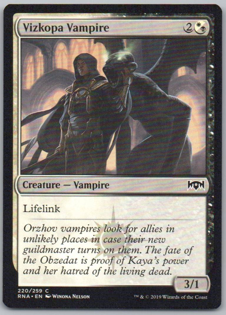 Vizkopa Vampire 220 Normal Creature Card - Ravnica Allegiance