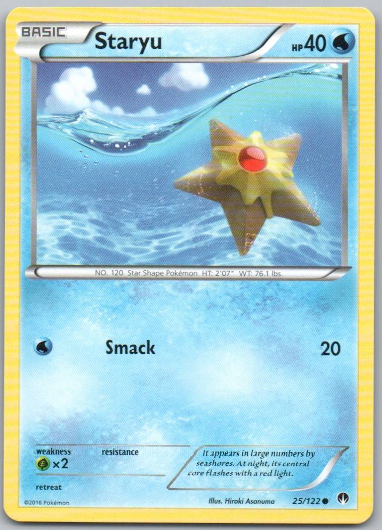 Staryu 025 Normal Water Card - BREAKpoint