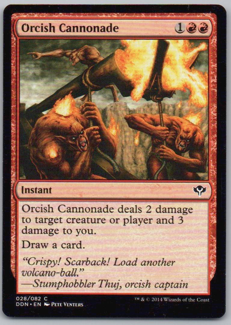 Orcish Cannonade 28 Normal Instant Card - Duel Decks: Speed vs. Cunning