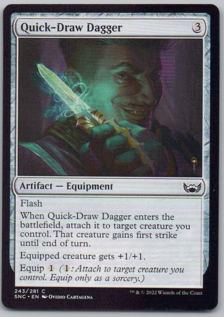 Quick-Draw Dagger 243 Normal Artifact Card - Streets of New Capenna