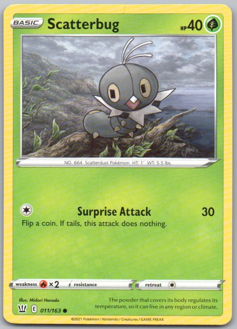 Scatterbug 011 Normal Grass Card - Battle Styles
