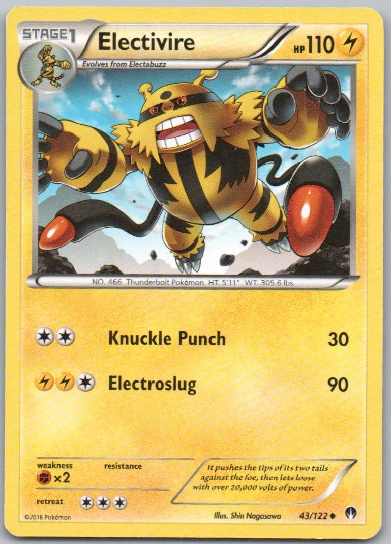 Electivire 043 Normal Lightning Card - BREAKpoint