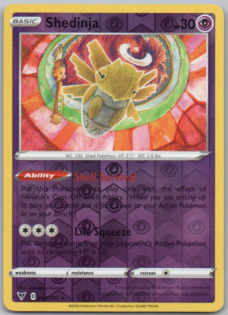 Shedinja 066 Reverse Holo Psychic Card - Vivid Voltage