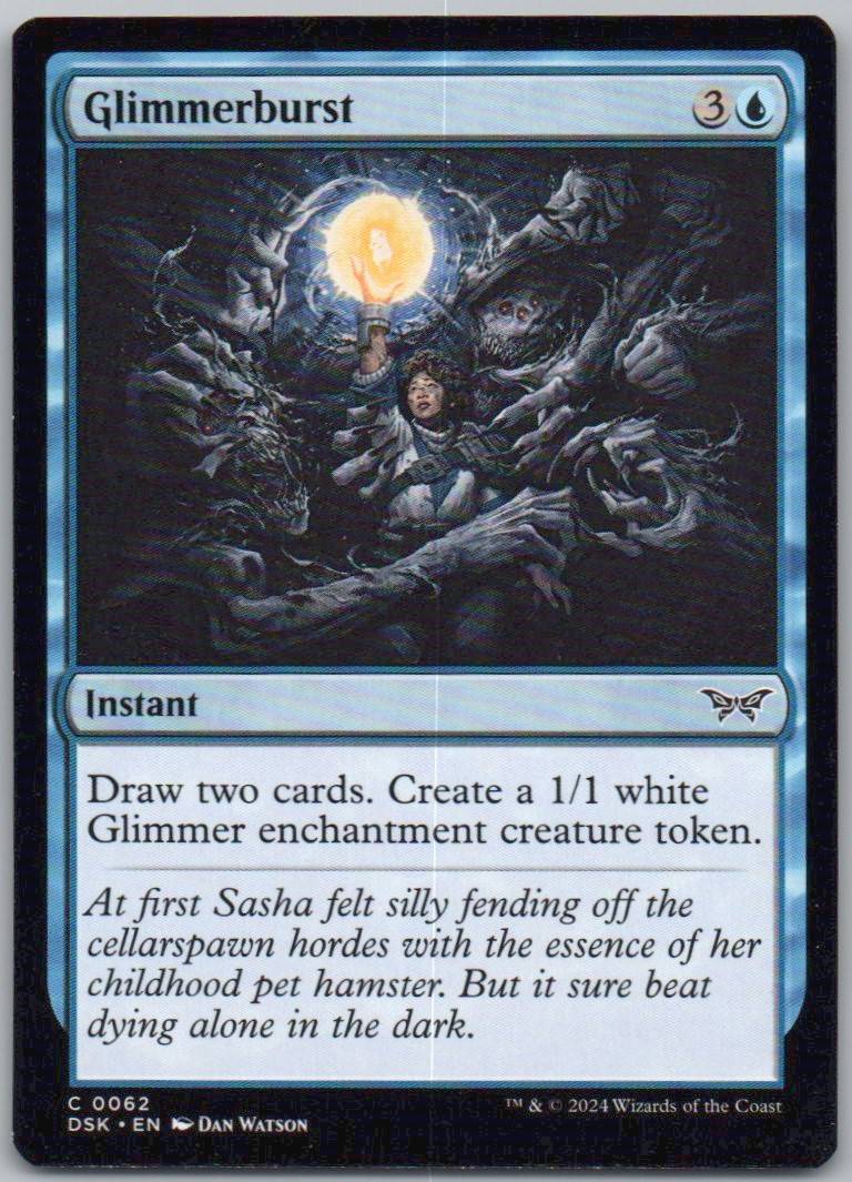 Glimmerburst 62 Normal Instant Card - Duskmourn: House of Horror
