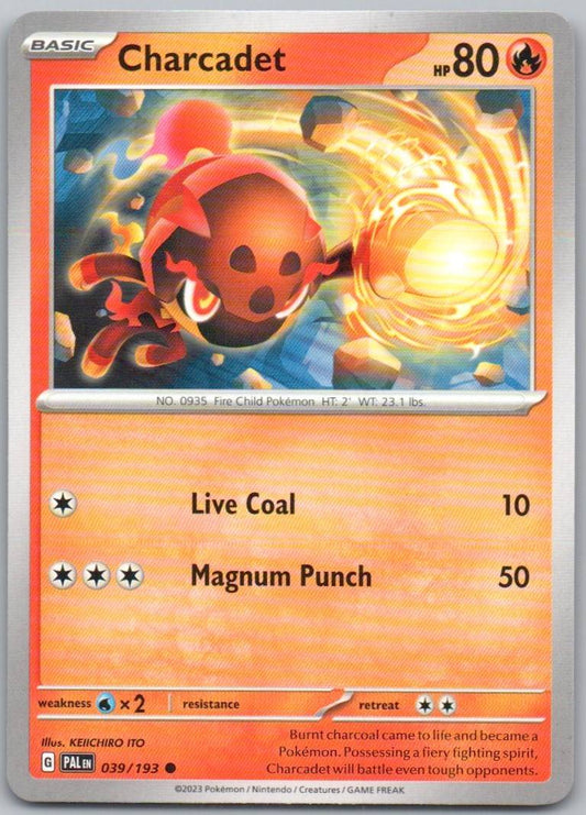 Charcadet 039 Normal Fire Card - Paldea Evolved