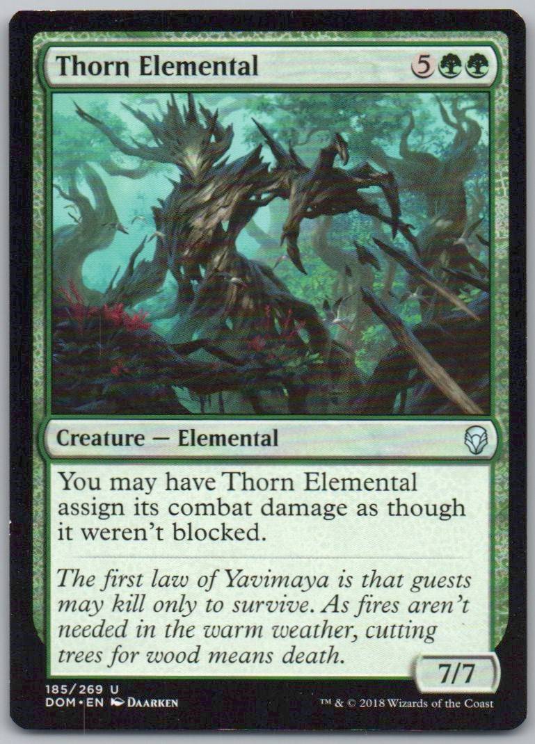 Thorn Elemental 185 Normal Creature Card - Dominaria