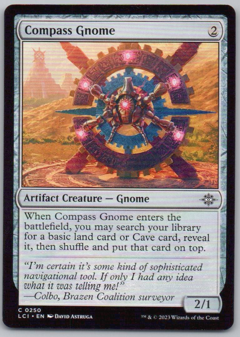 Compass Gnome 250 0 Artifact Card - The Lost Caverns of Ixalan