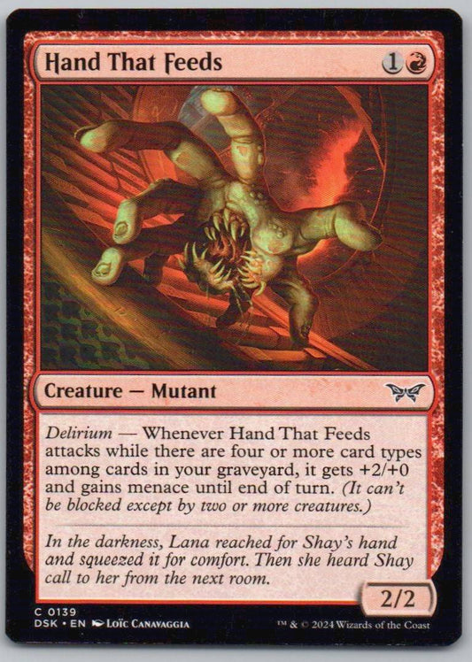 Hand That Feeds 139 Normal Creature Card - Duskmourn: House of Horror