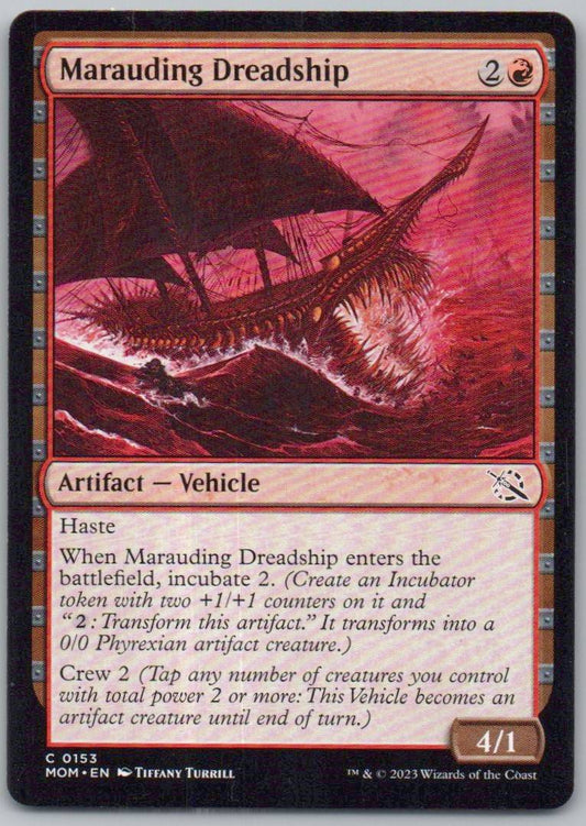 Marauding Dreadship 153 0 Artifact Card - March of the Machine
