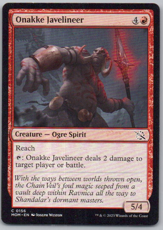 Onakke Javelineer 156 0 Creature Card - March of the Machine
