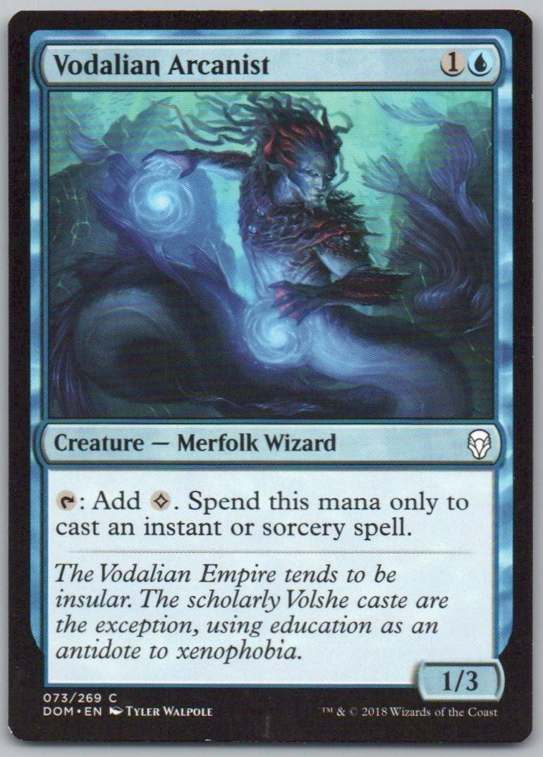 Vodalian Arcanist 73 Normal Creature Card - Dominaria