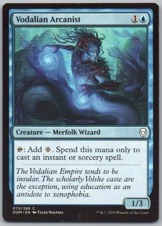 Vodalian Arcanist 73 Normal Creature Card - Dominaria
