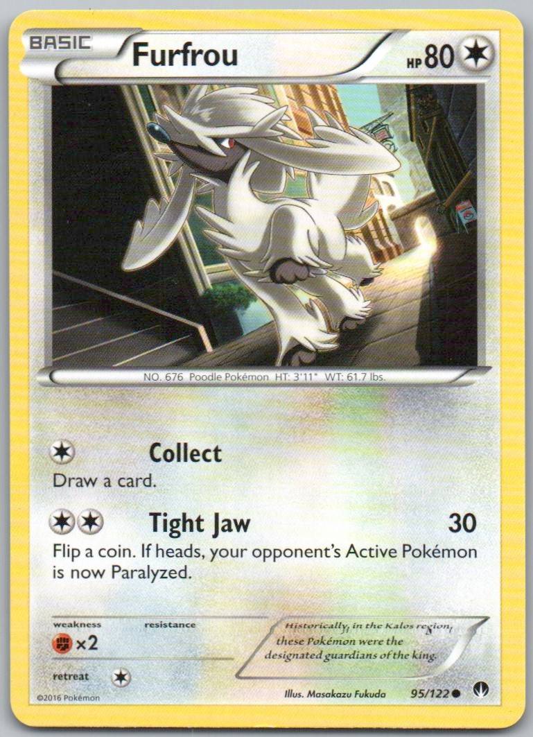 Furfrou 095 Normal Colorless Card - BREAKpoint
