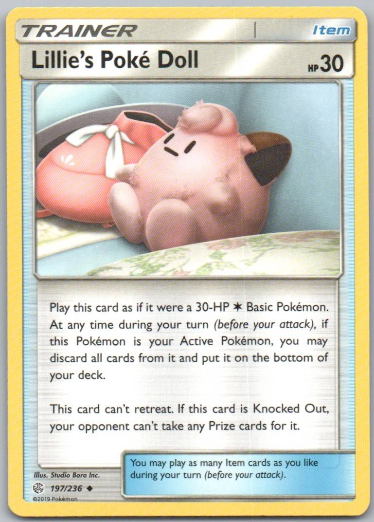 Lillie's Poke Doll 197 Normal Trainer Card - Cosmic Eclipse
