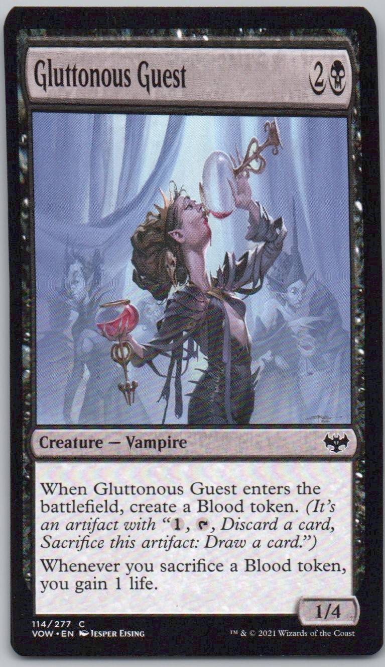 Gluttonous Guest 114 Normal Creature Card - Innistrad: Crimson Vow