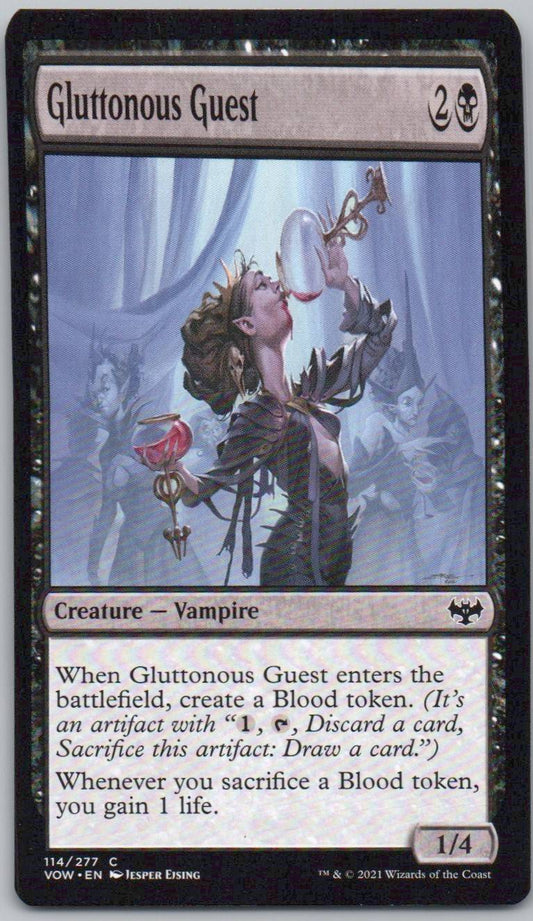 Gluttonous Guest 114 Normal Creature Card - Innistrad: Crimson Vow
