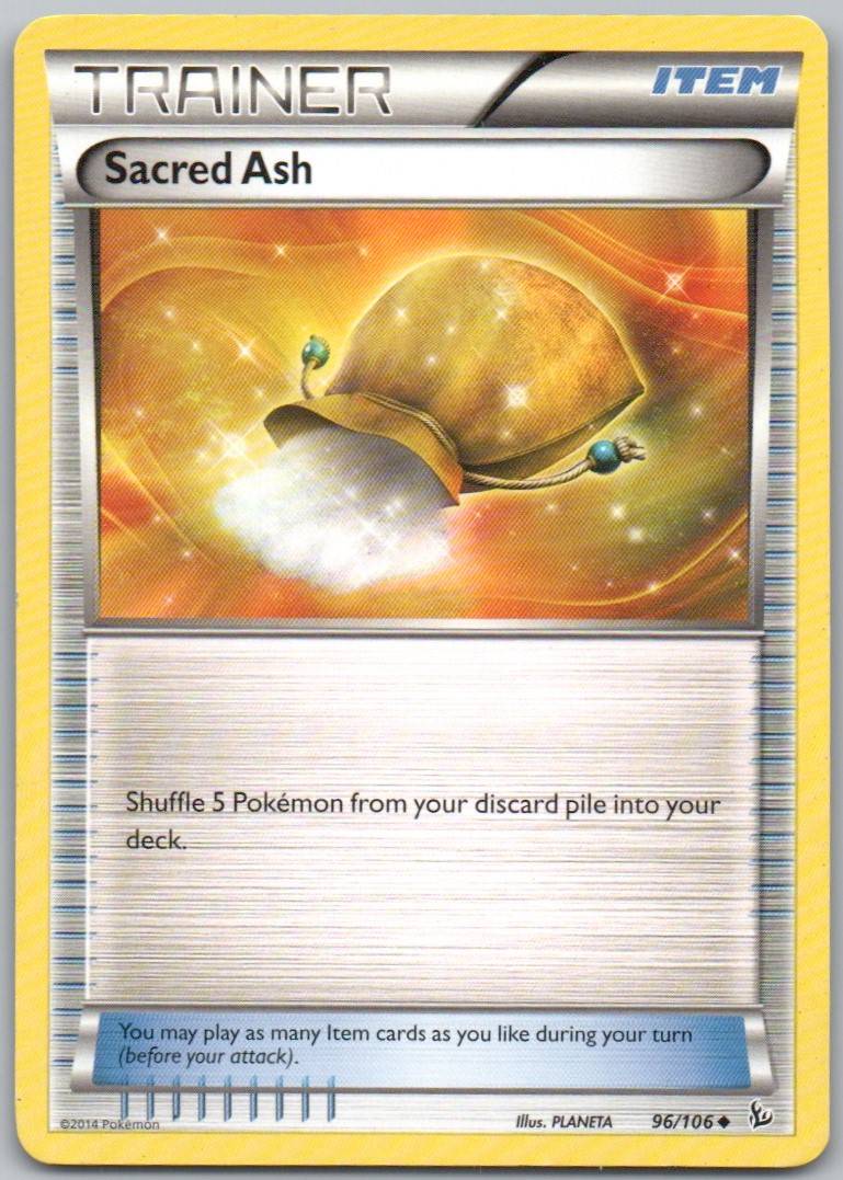 Sacred Ash 096 Normal Trainer Card - Flashfire