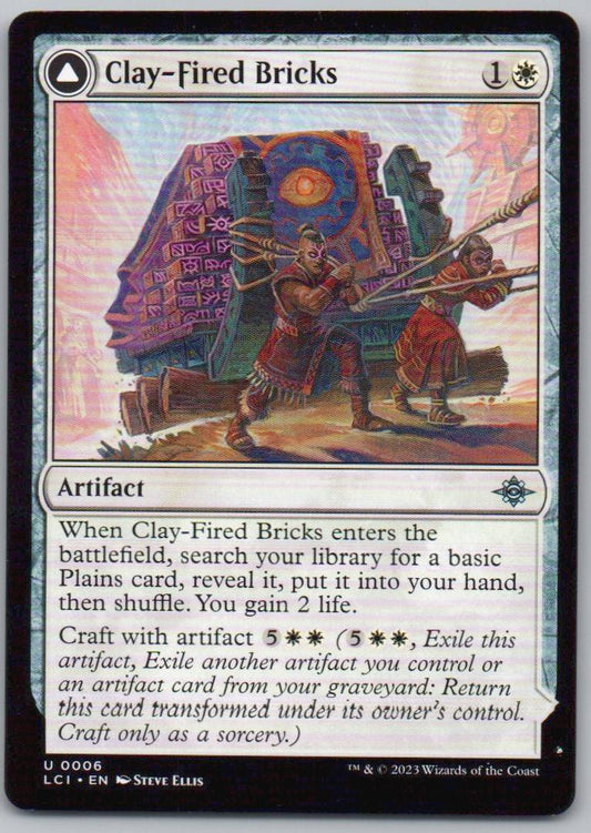 Clay-Fired Bricks 6 0 Artifact Card - The Lost Caverns of Ixalan