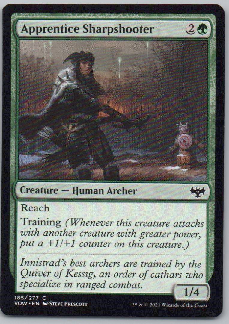 Apprentice Sharpshooter 185 Normal Creature Card - Innistrad: Crimson Vow